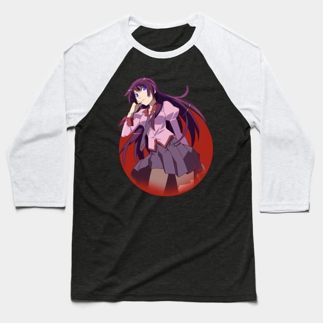 Hitagi Senjogahara Baseball T-Shirt by Sparkledoom